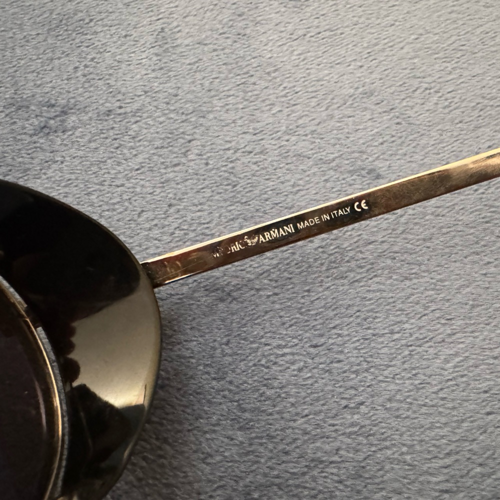 Giorgio Armani Vintage Oval Metal Sunglasses - Picture 6 of 7